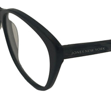 Load image into Gallery viewer, Jones New York Black Unisex Plastic Soft Cat Eye Eyewear Frame, J774 57mm
