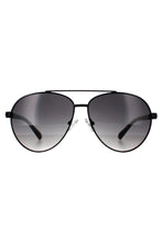 Load image into Gallery viewer, Guess Sunglass Mens Black Metal Aviator, Smoke Gradient Lens GF0221 1B
