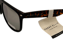 Load image into Gallery viewer, Perry Ellis Sunglass Matte Demi Plastic Rectangle Wrap, Mirror Lens. PE90. 1
