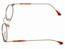 Load image into Gallery viewer, Bob Mackie Antique Gold Tortoise Oval Eyewear Metal Frame, BM 777. 47mm
