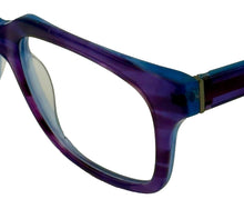 Load image into Gallery viewer, Jones New York Plastic Rectangle Eyewear Frame, Purple  J753. 52mm
