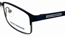 Load image into Gallery viewer, Lucky Brand Unisex Big Kids Eyeglass D801 Rectangle Blue Metal Plastic 49mm
