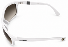 Load image into Gallery viewer, Converse Mens Matte White Gray Rectangle Wrap Plastic Sunglass, H118
