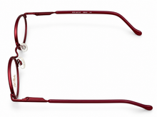 Load image into Gallery viewer, Bob Mackie Mens Red Oval Metal Eyewear Frame. BM 853. 46mm
