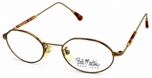 Load image into Gallery viewer, Bob Mackie Antique Gold Tortoise Oval Eyewear Metal Frame, BM 777. 47mm

