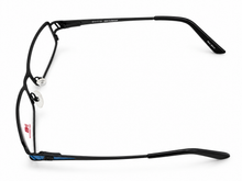 Load image into Gallery viewer, New Balance Unisex Eyeglass Metal Rectangle Frame #392 Black / Blue 51mm
