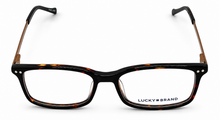 Load image into Gallery viewer, Lucky Brand Big Kids Ophthalmic Eyeglass Rectangle Tortoise Plastic D800 46mm
