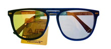 Load image into Gallery viewer, Fila Mens Matte Blue Soft Square Metal Sunglass, Flash Lens SF9341 C03X
