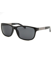Load image into Gallery viewer, Timberland Mens Sunglass Shiny Black Rectangle, Plastic Wrap TB7143 1A
