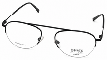 Load image into Gallery viewer, Jones New York Mens Matte Black Rimless Metal Eyewear Aviator Frame. J359. 53mm

