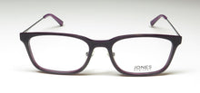 Load image into Gallery viewer, Jones New York Men's Purple Rectangle Plastic Eyewear Frame J773. 56mm
