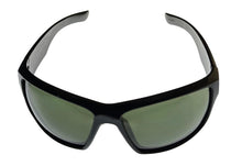 Load image into Gallery viewer, Timberland Sunglass Mens Shiny Black Plastic Wrap, Green Lens TB7266. 1N
