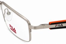 Load image into Gallery viewer, Fila Mens Silver Rectangle Rimless Metal Eyewear Frame FO0007 03 53mm
