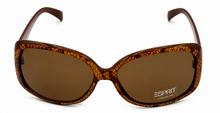 Load image into Gallery viewer, Esprit Women's Sunglasses Plastic Rectangle Wrap Brown Snake/Brown ET19306 535
