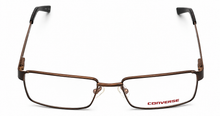 Load image into Gallery viewer, Converse Big Kids Rectangle Brown Metal Eyewear Frame K008 49mm
