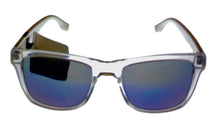 Load image into Gallery viewer, Converse Mens Square Plastic Crystal Black Sunglass, Blue Flash Lens H106
