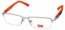 Load image into Gallery viewer, Fila Mens Silver Rectangle Rimless Metal Eyewear Frame FO0007 03 53mm
