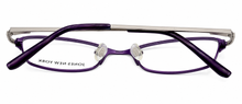 Load image into Gallery viewer, Jones New York Womens Metal Soft Rectangle Eyewear Frame, J468 Purple 50mm
