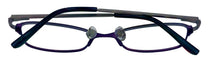 Load image into Gallery viewer, Jones New York Womens Metal Soft Rectangle Eyewear Frame, J468 Purple 50mm
