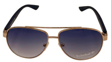 Load image into Gallery viewer, Timberland Gold Mens Metal Rectangle Aviator Sunglass, Blue Gradient TB7258. 32W
