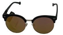 Load image into Gallery viewer, Converse Black Mens Sunglass Soft Round Plastic, Mirror Lens H083
