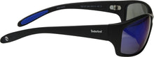 Load image into Gallery viewer, Timberland Mens Rectangle Matte Black Plastic Sunglass, Blue Mirror TB7157 2X

