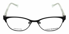 Load image into Gallery viewer, Lucky Brand Big Kids Eyeglass Black Metal Rectangle D710 47mm
