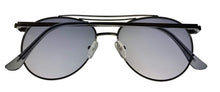 Load image into Gallery viewer, Kenneth Cole REACTION Shiny Silver Mens Metal Aviator Sunglass KC1365 10B
