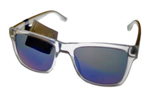 Load image into Gallery viewer, Converse Mens Square Plastic Crystal Black Sunglass, Blue Flash Lens H106
