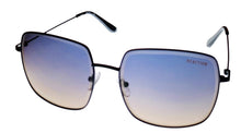 Load image into Gallery viewer, Kenneth Cole Reaction Shiny Black Womens Square Metal Sunglass KC1393 1Z
