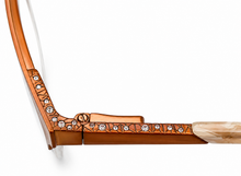 Load image into Gallery viewer, Jones New York  Womens Rose Gold  Rimless Rectangle Eyewear Frame, J148 48mm
