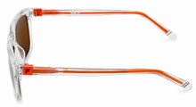 Load image into Gallery viewer, Fila Big Kids Clear Soft Square Plastic Sunglass, Orange Mirror SF1155 48mm
