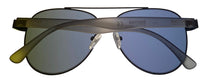 Load image into Gallery viewer, Kenneth Cole Reaction Mens Shiny Gunmetal Metal Aviator Sunglass KC1394 8V

