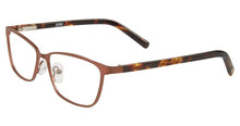 Load image into Gallery viewer, Jones New York Mens Metal Soft Rectangle Eyewear Frame, J146 Brown 49mm
