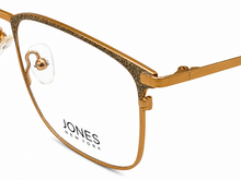 Load image into Gallery viewer, Jones New York Gold Mens Metal Rectangle Eyewear Frame, J495 54mm
