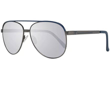Load image into Gallery viewer, Guess Sunglass Mens Black Metal Aviator, Smoke Mirror Lens GF0172. 1C
