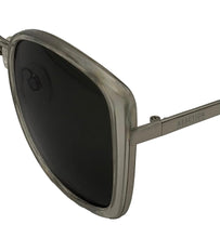 Load image into Gallery viewer, Kenneth Cole Reaction Milky Crystal/Silver Womens Square Metal Sunglass KC1396. 26N
