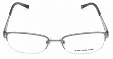 Load image into Gallery viewer, Jones New York Silver Mens Metal Rectangle Rimless Eyewear Frame, J460. 52mm
