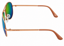 Load image into Gallery viewer, Skechers Mens Shiny Rosa Gold Aviator Metal Sunglass. SE8051. 28Z
