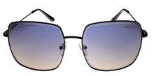 Load image into Gallery viewer, Kenneth Cole Reaction Shiny Black Womens Square Metal Sunglass KC1393 1Z
