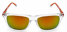 Load image into Gallery viewer, Fila Big Kids Clear Soft Square Plastic Sunglass, Orange Mirror SF1155 48mm
