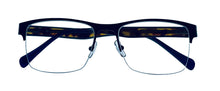 Load image into Gallery viewer, Lucky Brand Mens Ophthalmic Eyeglass Rectangle Navy Metal D513. 53mm
