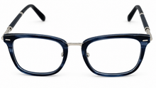 Load image into Gallery viewer, Chopard VCHC76V 0579 Men's Shiny Palladium Blue Horn Eyeglass Frame. 52mm
