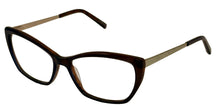 Load image into Gallery viewer, Jones New York Womens Petite Plastic Rectangle Eyewear , Brown J770 . 56mm
