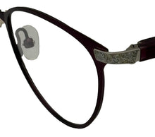 Load image into Gallery viewer, Jones New York Unisex Round Purple Metal Eyewear Frame, J492 . 52mm
