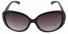 Load image into Gallery viewer, Esprit Sunglass Black / Clear Fashion Wrap, Smoke Gradient Lens 19377 538
