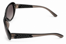 Load image into Gallery viewer, Esprit Sunglass Black / Clear Fashion Wrap, Smoke Gradient Lens 19377 538
