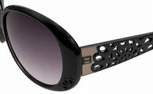 Load image into Gallery viewer, Esprit Sunglass Black / Clear Fashion Wrap, Smoke Gradient Lens 19377 538
