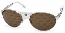 Load image into Gallery viewer, Chopard SCHA25 0579 Silver Palladium Pilot Sunglasses
