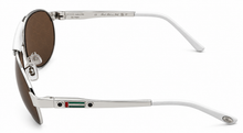 Load image into Gallery viewer, Chopard SCHA25 0579 Silver Palladium Pilot Sunglasses
